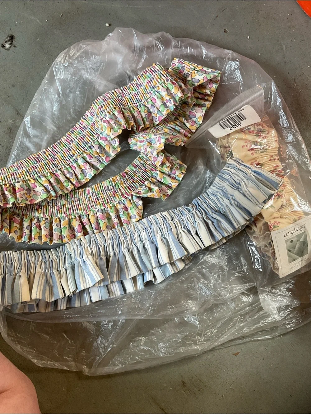 6 ~ Longaberger basket garters Bundle